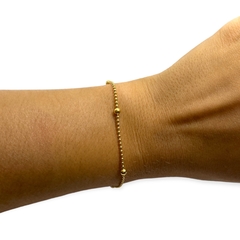 8814 DO Pulsera Bolitas Acero Quirúrgico Dorado - comprar online