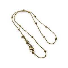 4245-45-50 Cadena Bolitas Acero Quirúrgico Dorado - comprar online