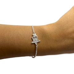 8819-1-2 Pulsera Estrellas - Variedad de Colores Acero Blanco en internet