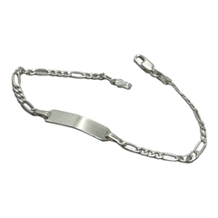 Imagen de CRI 525-1-2-3-4 y CRI-518 Pulseras Identificatorias (16mm) Plata 925