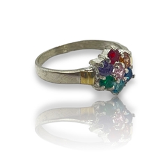 NARA 18 Anillos Piedras - Variedad de Colores Plata y Oro - comprar online