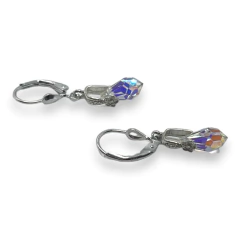SWA 16 Aros Brisuras Gotas Aurora Boreal Plata 925