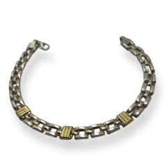 VI PU-4 Pulsera Eslabones Plata y Oro