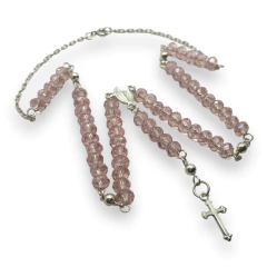 ROPI 1 RS Rosario Piedras Rosa Bebe (45cm) Plata 925