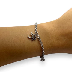 S/C Pulsera con Dijes Ojo de Horus Acero Quirúrgico