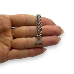 S/C Pulsera con Dije Delfin Acero Quirúrgico - comprar online