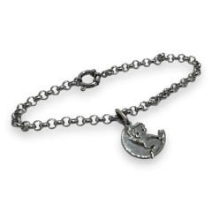 S/C Pulsera con Dije Betty Boop Acero Quirúrgico