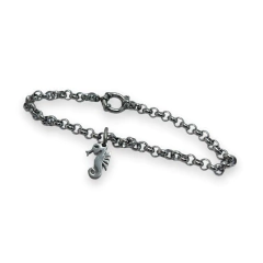 S/C Pulsera con Dije Caballo de mar Acero Quirúrgico - comprar online