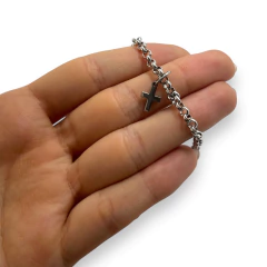 S/C Pulsera con Dije Cruz Acero Quirúrgico - comprar online