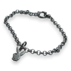 S/C Pulsera con Dije Conejo Acero Quirúrgico