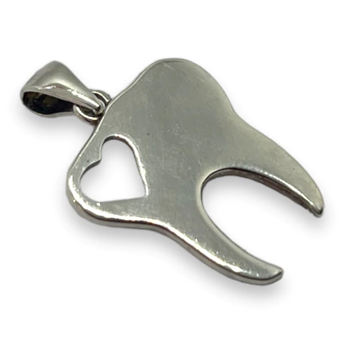 Liquidación! 2 gr Dije Diente (24 mm) Plata Italiana - comprar online