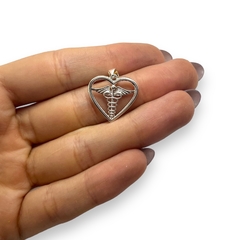 2 gr Dije Corazon Plata Italiana - comprar online
