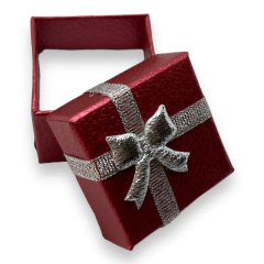 Pack 24 Estuches Para Anillos Premium Rojos 4x4 (PRECIO X 24) - Stal Joyas