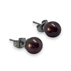 3216-7 Aros Pasantes Perla Marron (7 mm) Acero Quirúrgico