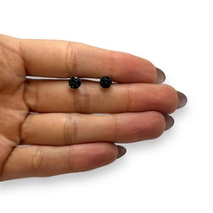 3234-6 Aros Pasantes Cubics Negros (6 mm) Acero Quirúrgico
