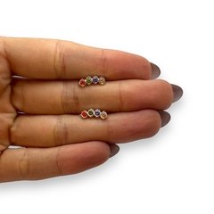 3020-2 Aro Pasante Trepador Multicolor Acero Quirúrgico - comprar online