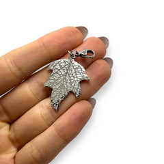 5519 Dije Hoja con Mosquetón Acero Quirúrgico - comprar online
