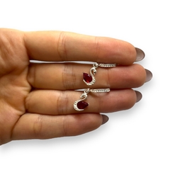 Imagen de S/C Aros Premium Argollas Cisnes - Variedad de Colores Plata Italiana