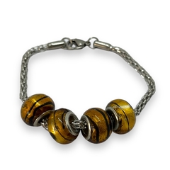 TINI-17 Pulsera Premium 4 Donas Ambar Acero Quirúrgico - comprar online