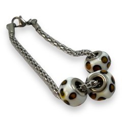 TINI-21 Pulsera Premium 3 Donas Animal Print Acero Quirúrgico - comprar online