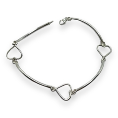 SE 2 Pulsera Premium Corazones Plata 925