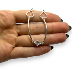 SE 2 Pulsera Premium Corazones y Cubic Plata 925 - comprar online
