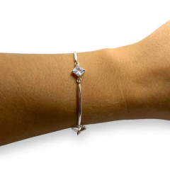 SE 2 Pulsera Premium Corazones y Cubic Plata 925 en internet