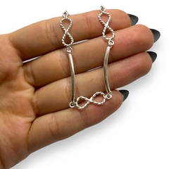 SE 2 Pulsera Premium Infinitos Trenzados Plata 925 en internet