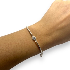 SE 2 Pulsera Premium Infinito con Cubic Redondo Plata 925 en internet