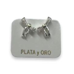 ART 24 Aros Pasantes Moño Plata y Oro en internet