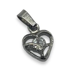5542-3 Dije de Diseño Corazon Acero Quirúrgico