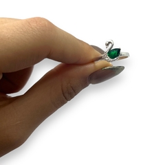 ART 92 Anillos Premium Cisne - Variedad de Colores Plata 925 en internet