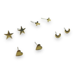 ART 91 Aros Formas Plata y Oro (X Unidad)