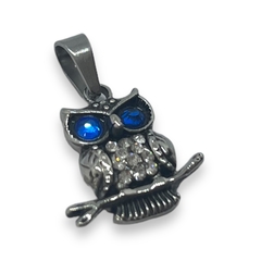 5570/5571-LI Dije Búho Ojos Azules - A Elección Acero Quirúrgico - comprar online