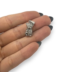 5600 Dije Oso con Cubics Acero Quirúrgico - comprar online