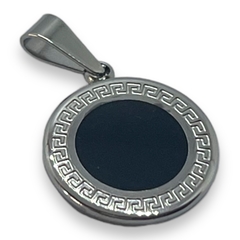 5615-G 1/2 Dije de Diseño - Variedad de Medidas Acero Quirúrgico - Stal Joyas
