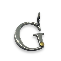 10002 Letras Iniciales Grandes con Detalle Dorado Acero Quirúrgico - comprar online