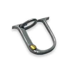 10002 Letras Iniciales Grandes con Detalle Dorado Acero Quirúrgico - tienda online