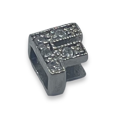 Imagen de IN-4 Letras Iniciales Pasantes con Cubic - Últimas Unidades (10 mm) Plata Italiana