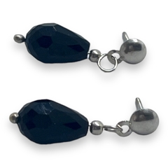 Imagen de AR-SW Aros Pasantes Colgantes Gota - Variedad de Colores Plata 925