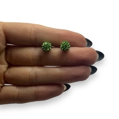 AR-BF VE Aros Bola de Fuego Verde (8mm)lata 925 - comprar online