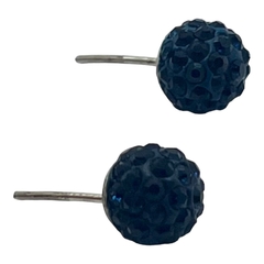 AR-BF AZ Aros Pasantes Bola de Fuego Azules - Variedad de Medidas Plata 925 en internet