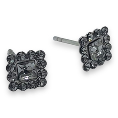 MOA 7 Aros Pasantes Cuadrados - Variedad de Colores (8 mm) Plata 925 - Stal Joyas