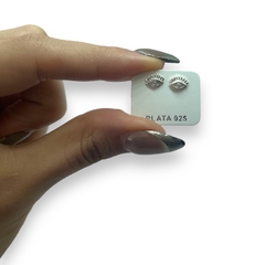 Imagen de Art 1 Aros de Ojos con Cubics - Variedad de Colores Plata 925