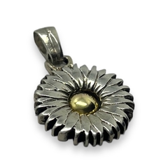 AG-340 Dije Flor / Ultimas Unidades (20mm) Plata y Oro - comprar online