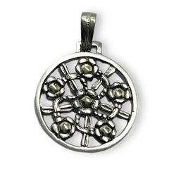 DI-1014 Dije Flores / Ultimas Unidades (25mm) Plata y Oro