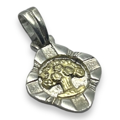 DI-922 Dije Arbol de la Vida / Ultimas Unidades (18mm) Plata y Oro