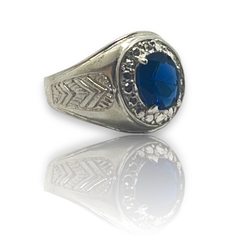 NARA-28 Anillo Masculino Piedra - Variedad de Colores Plata 925 en internet