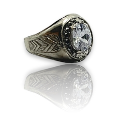 NARA-28 Anillo Masculino Piedra - Variedad de Colores Plata 925 - Stal Joyas