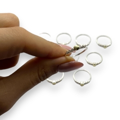 ART-101 Anillo Cubics y Duble Plata y Oro